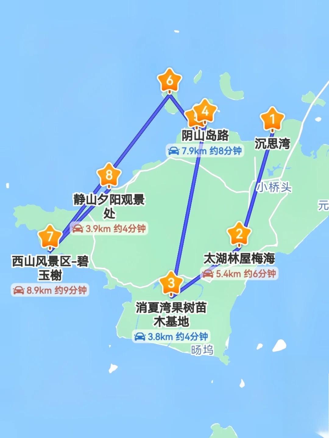 西山岛地图图片