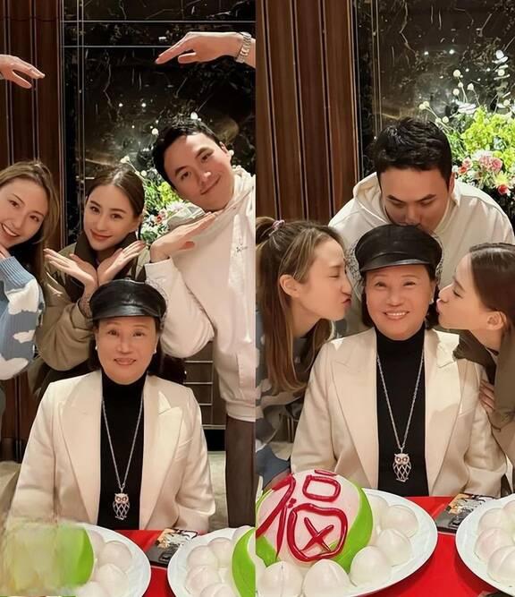 何超莲为妈妈庆生,母女情深,三太陈婉珍71岁仍青春 何超莲给妈妈庆生