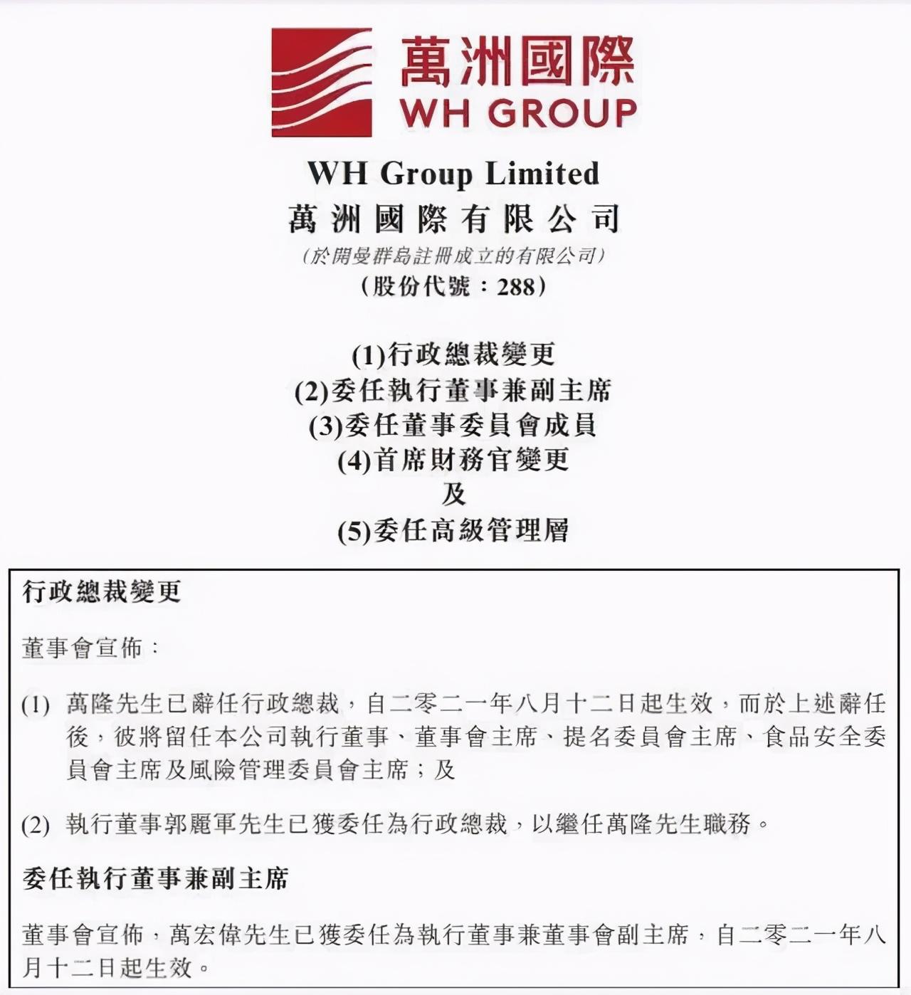 双汇创始人万隆家族纷争:法律视角下的家族企业治理挑战 双汇发展