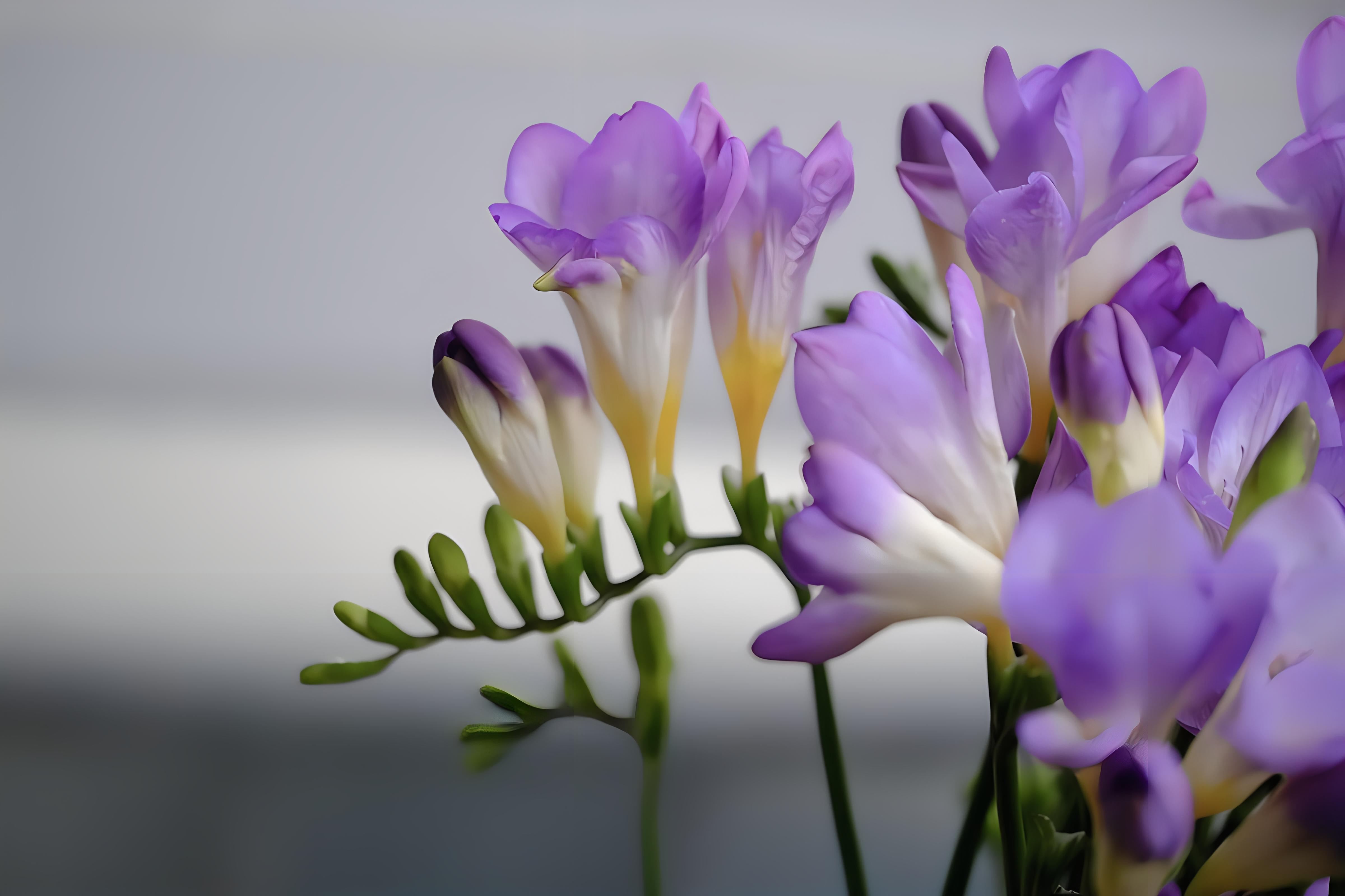 香雪兰:诗意浪漫的花卉璀璨明珠 香雪兰,诗意浪漫的名字,是花卉中的