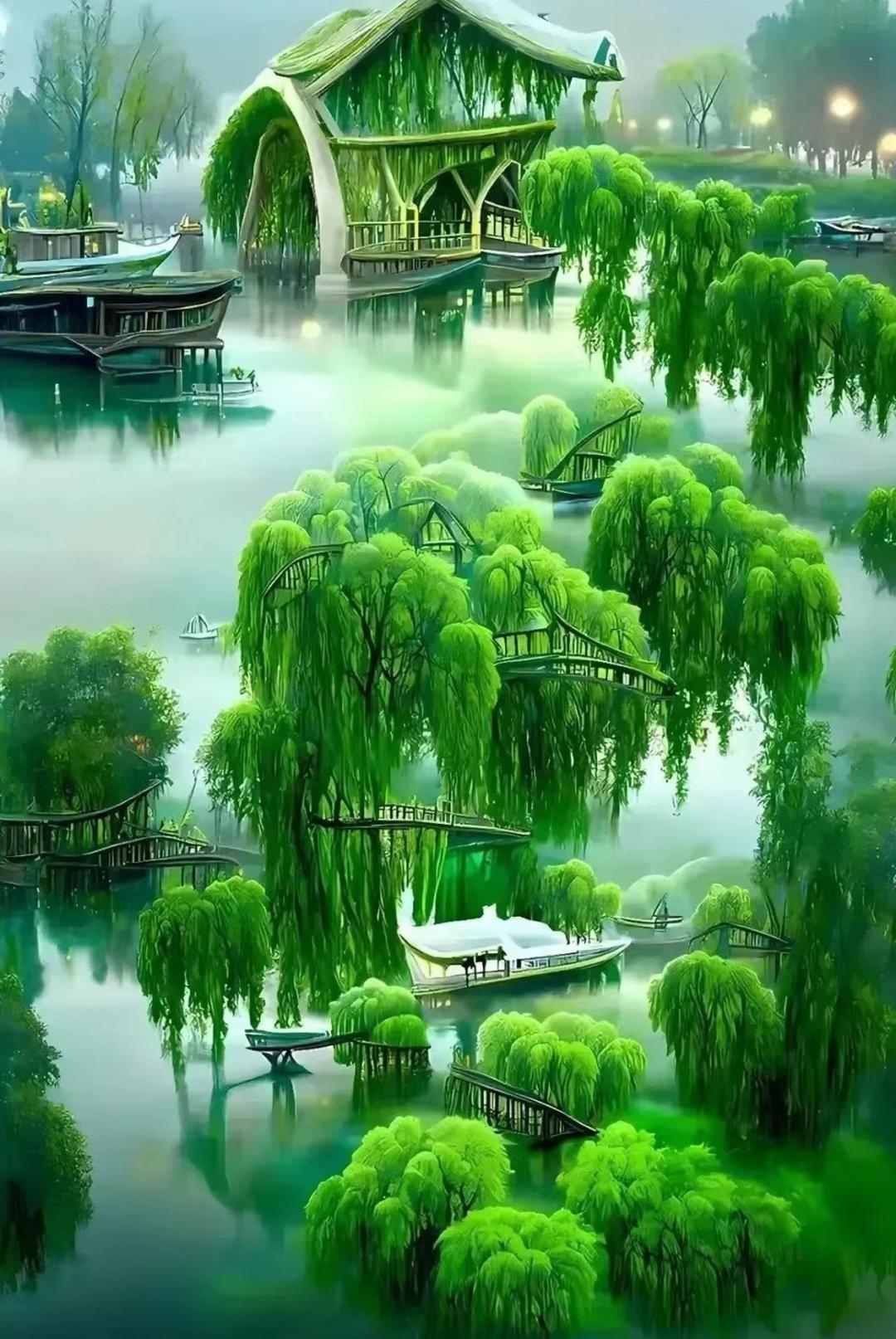 江南春色 每一次踏入江南的春天,都仿佛置身于诗画中.