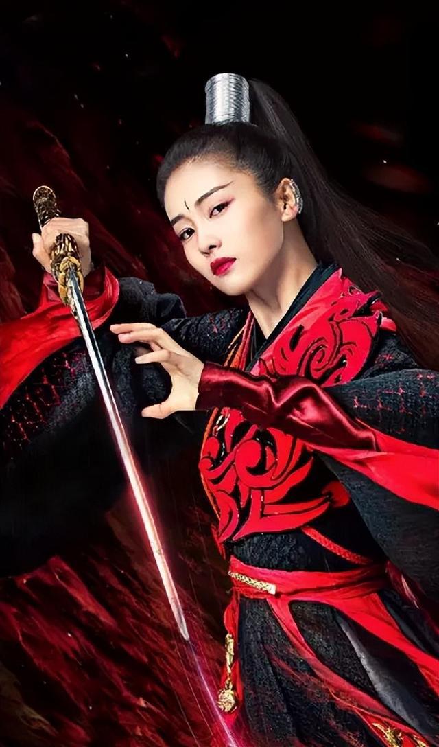 仙侠剧五大"最飒女主" 在古装武侠剧中,高马尾是侠女标配,赵丽颖