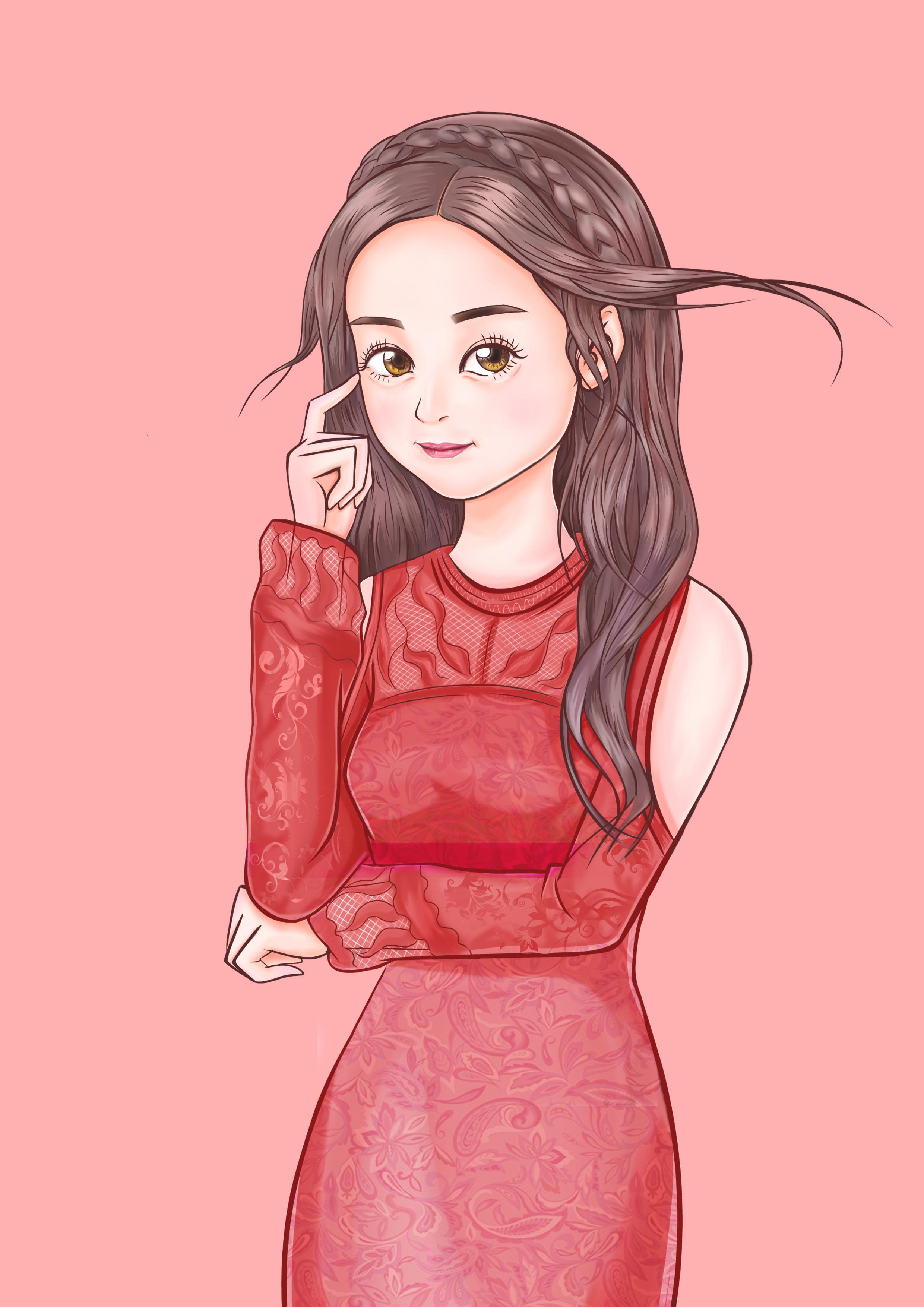 赵丽颖的插画曝光了,简直是美到窒息!