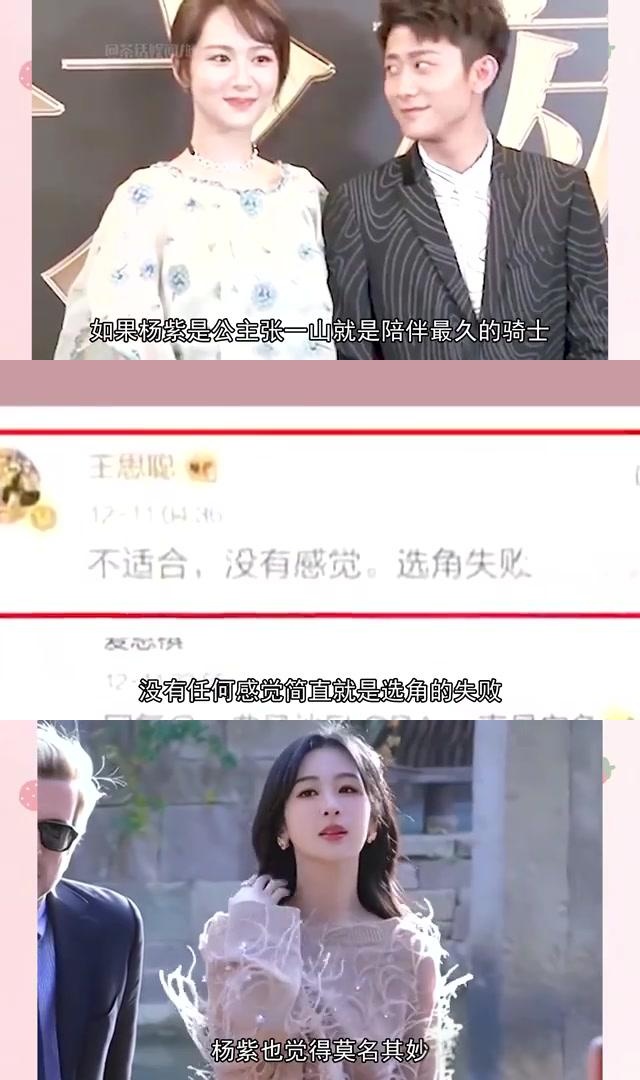 杨紫遭遇王思聪退圈风波,张一山为她挺身而出 杨紫因颜值问题被王思聪
