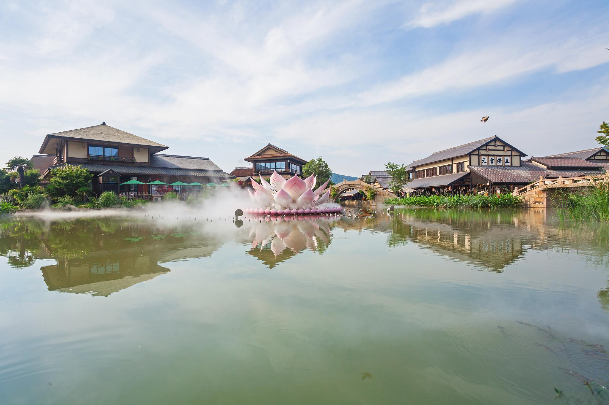 拈花湾,宛如太湖之滨的一颗璀璨明珠,静谧而美丽.