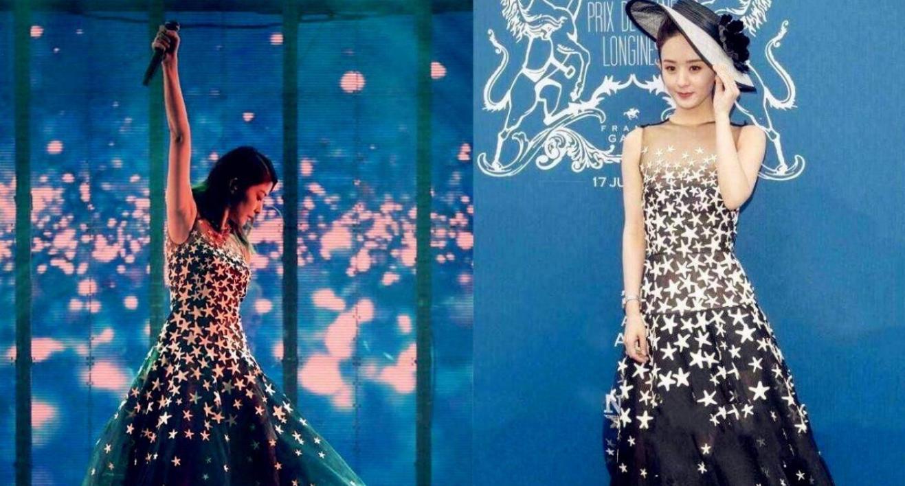 陈慧琳和赵丽颖同款裙子撞衫 陈慧琳和赵丽颖穿着同款裙子出席活动