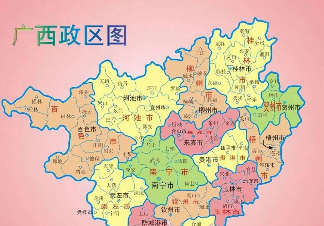 广西百色平果地图图片