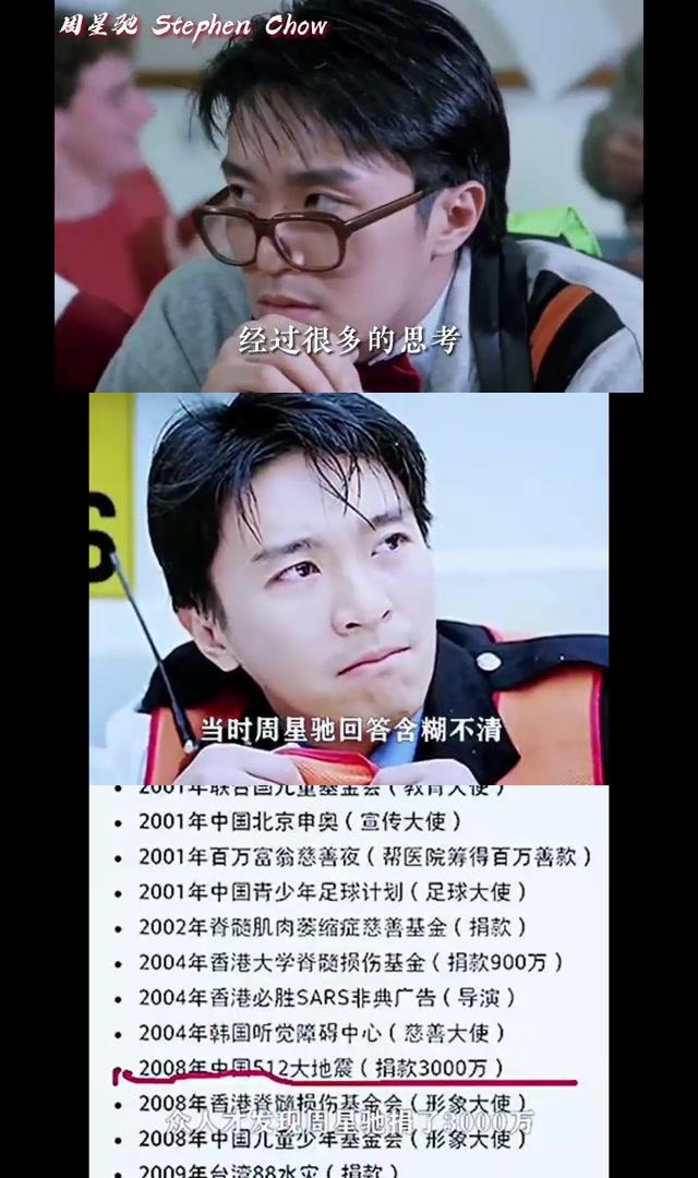 周星驰:孤独中的慈善巨擘,善良之心超越舞台光芒 曾志伟曾赞誉周星驰