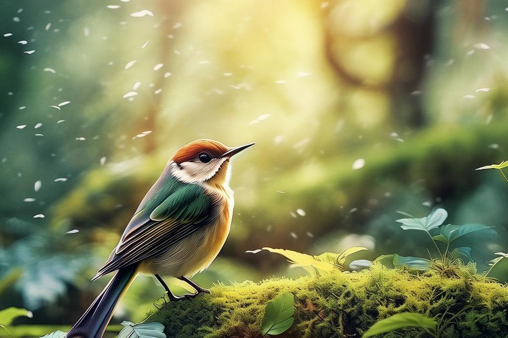 森林音乐会:小动物们的音乐之旅 在密林深处,一场别开生面的森林音乐