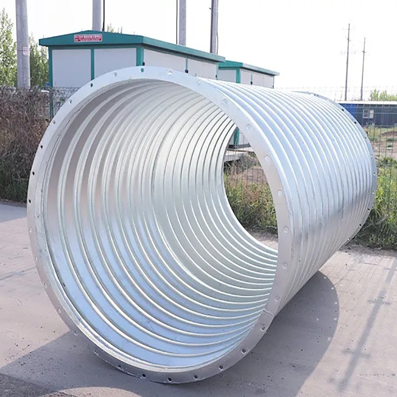 Yuanchang Assembled Galvanized Steel Corrugated Pipe Culvert Supply Wear-resistant and Anticorrosive Pipe Drainage Steel Pipe Culvert Engineering Construction