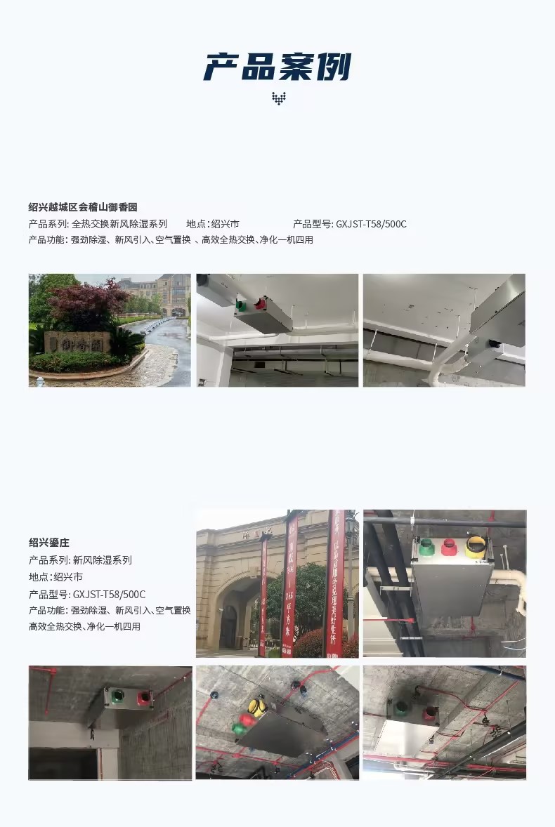 Central total heat dehumidification system, stainless steel material, pipeline type, energy-saving, environmental protection, and after-sales improvement