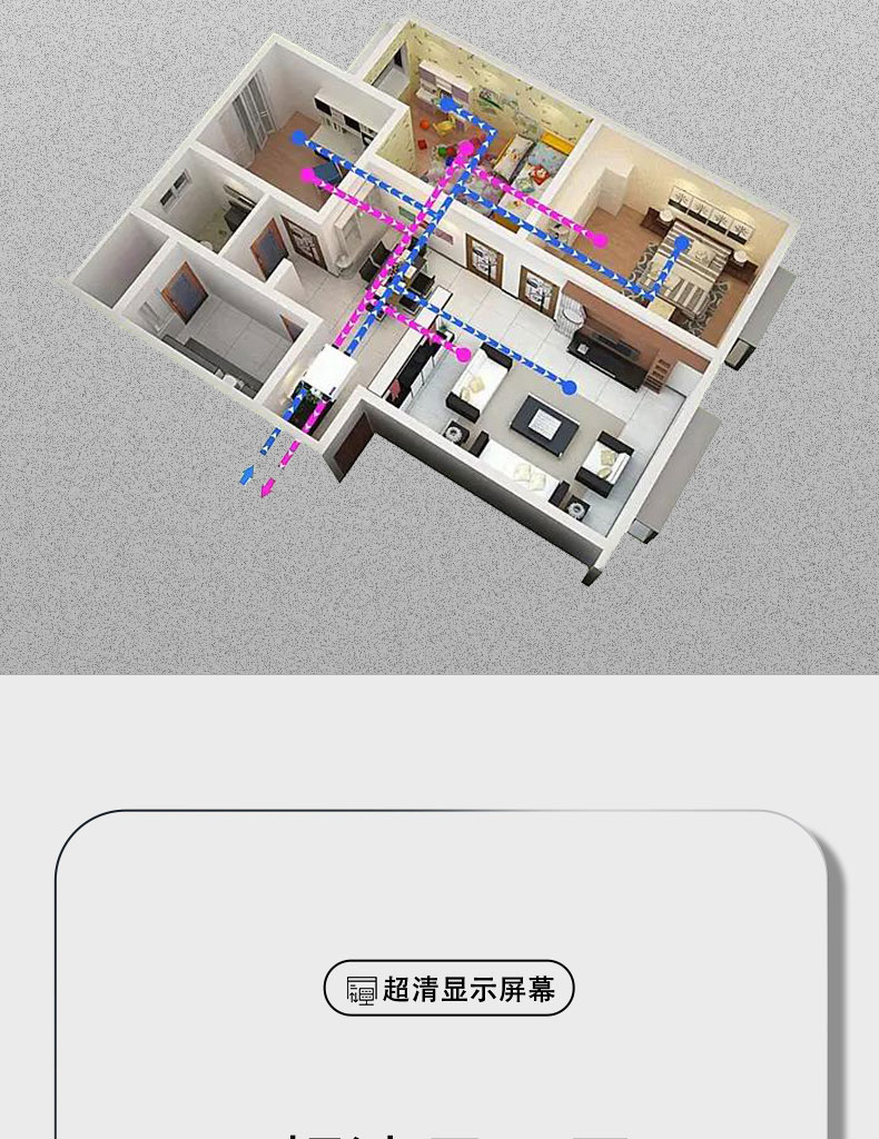 Engineering commercial suspended ceiling bidirectional flow fresh air fan XD-ZS-150~1000 can be suspended from the ceiling and wall mounted