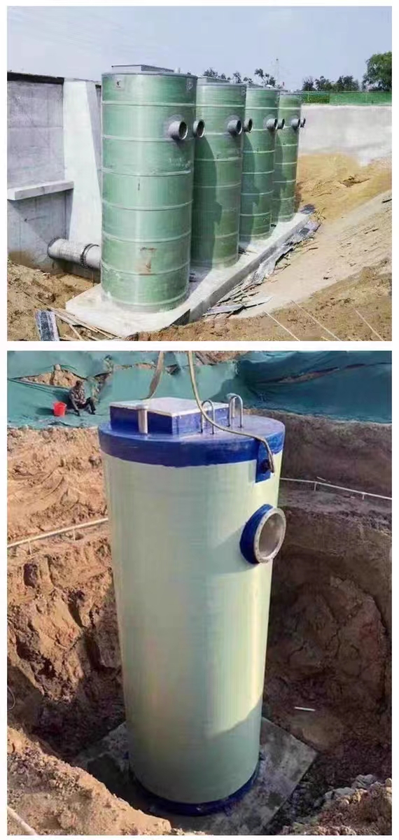 GRP prefabricated integrated pump station sewage lifting and treatment equipment service professional and high-quality merchants