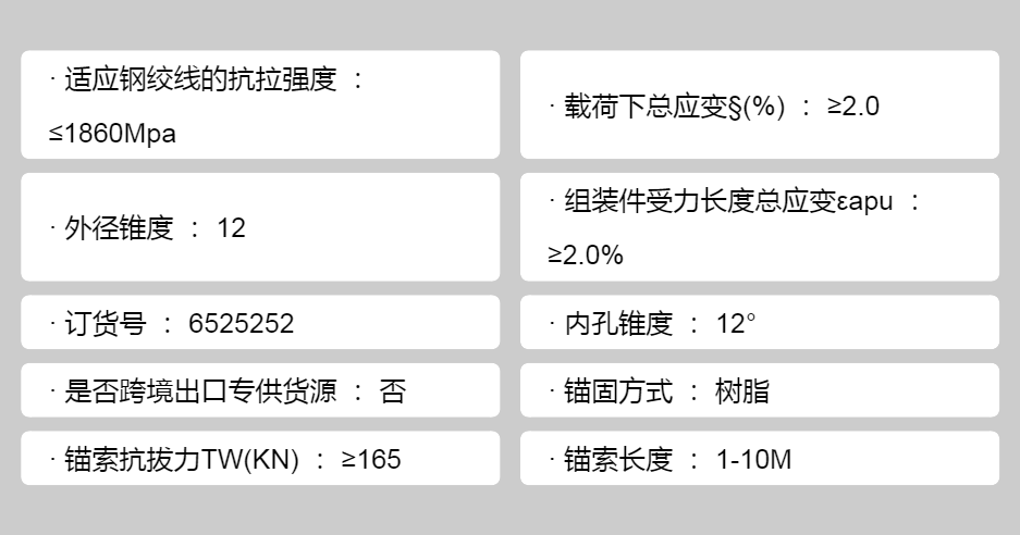 Km29 prestressed cable 17.8 mining anchor cable lock coal mine roadway support anchor ring clip