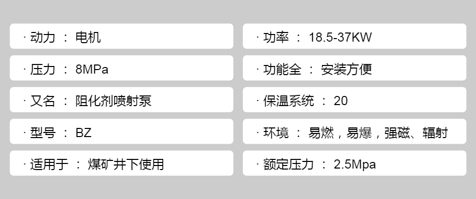 BZ-200/18G Mine Inhibitor Pump Hydraulic Pump Station Inhibitor Injection Pump Coal Utilization