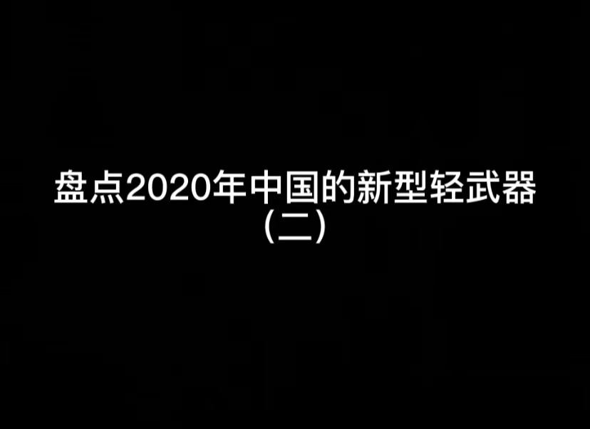 盘点2020年中国的新型轻武器 （二）