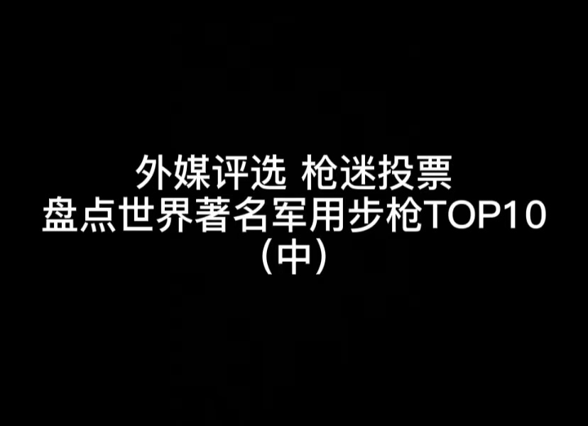 外媒评选 枪迷投票 盘点世界著名军用步枪TOP10 （中）