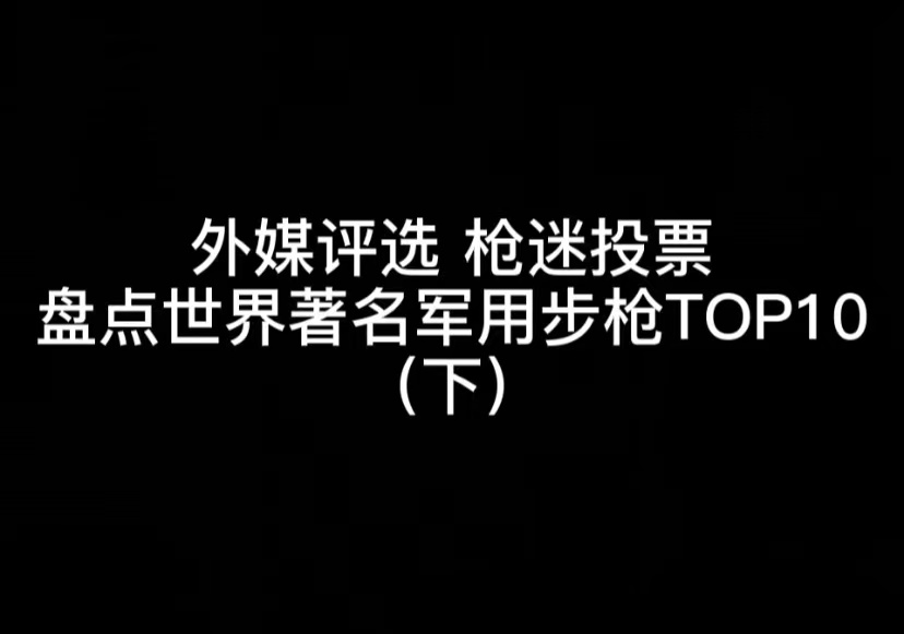 外媒评选 枪迷投票 盘点世界著名军用步枪TOP10 （下）