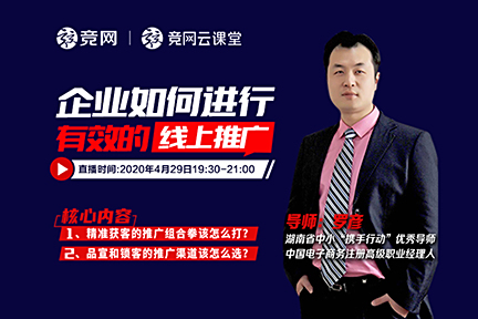 营销系列直播课第三场|罗彦:企业如何进行有效的线上推广
